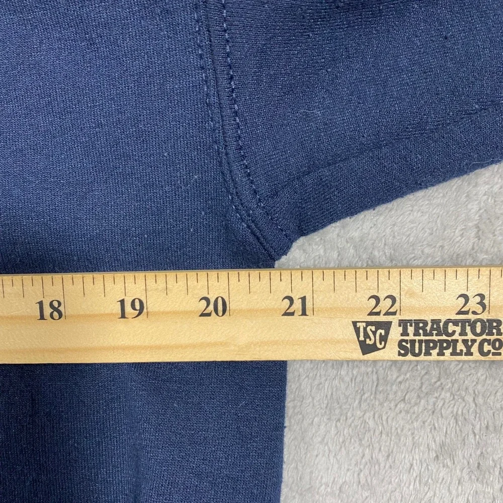 Gildan Mid-State Supply Hoodie‎ Mens Medium Blue Oasis Logo Pullover Sweatshirt